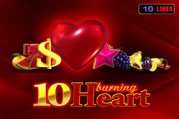 10 Burning Heart slot by Amusnet