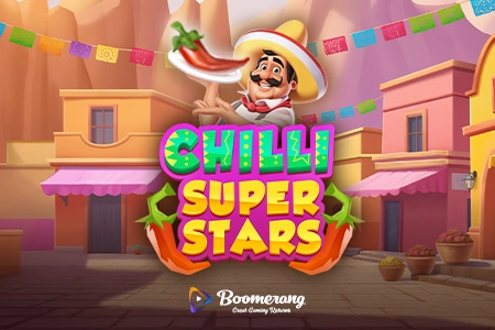 Chilli Super Stars slot by Boomerang Studios