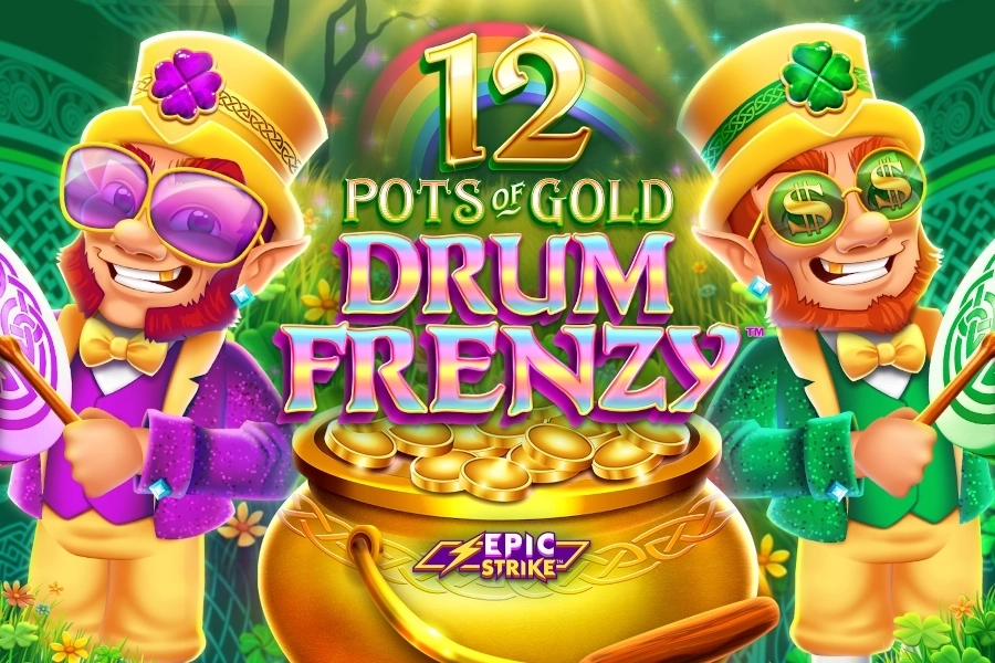 12 Pots of Gold: Drum Frenzy slot by Gameburger Studios