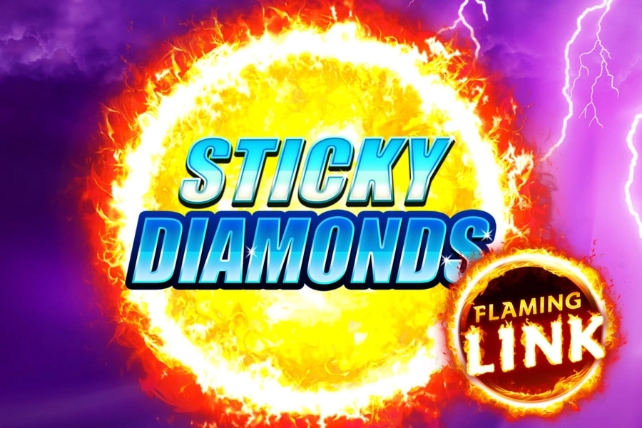 Sticky Diamonds Flaming Link slot by Gamomat