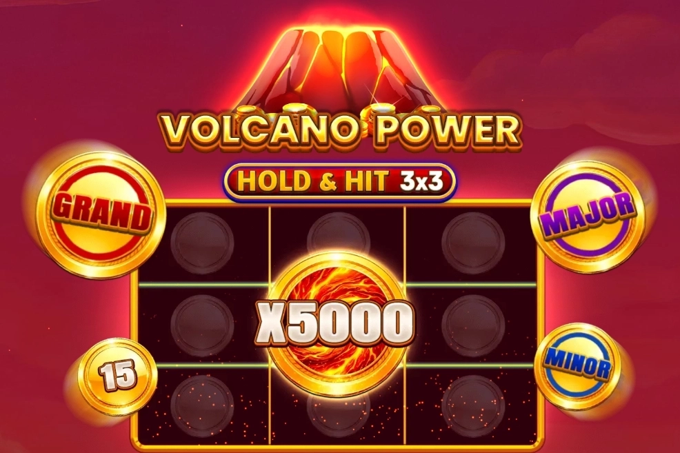 Volcano Power - Hold & Hit 3x3 slot by Spinomenal