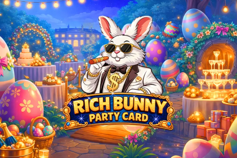 Rich Bunny Party Card Demo Slot