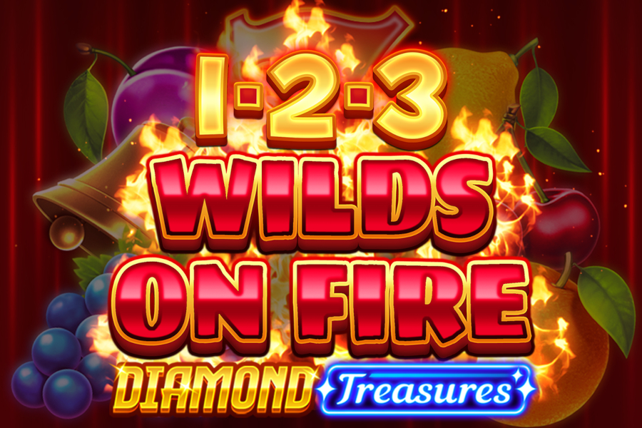 1-2-3 Wilds on Fire Diamond Treasures Demo Slot