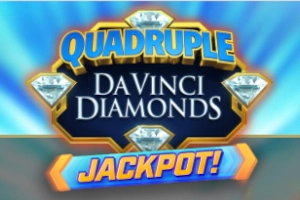 Quadruple Da Vinci Diamonds Jackpot! Demo Slot