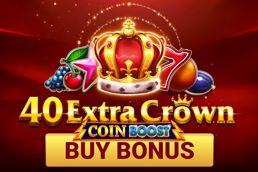 40 Extra Crown Coin Boost slot by Amusnet