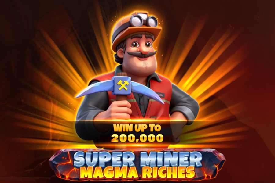 Super Miner - Magma Riches slot by Spinomenal