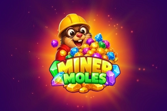 Miner Moles slot by Fantasma Games - 96.33% RTP