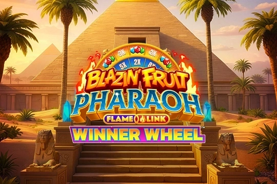 Blazin' Fruit Pharaoh FlameLink WinnerWheel slot by R3SPIN