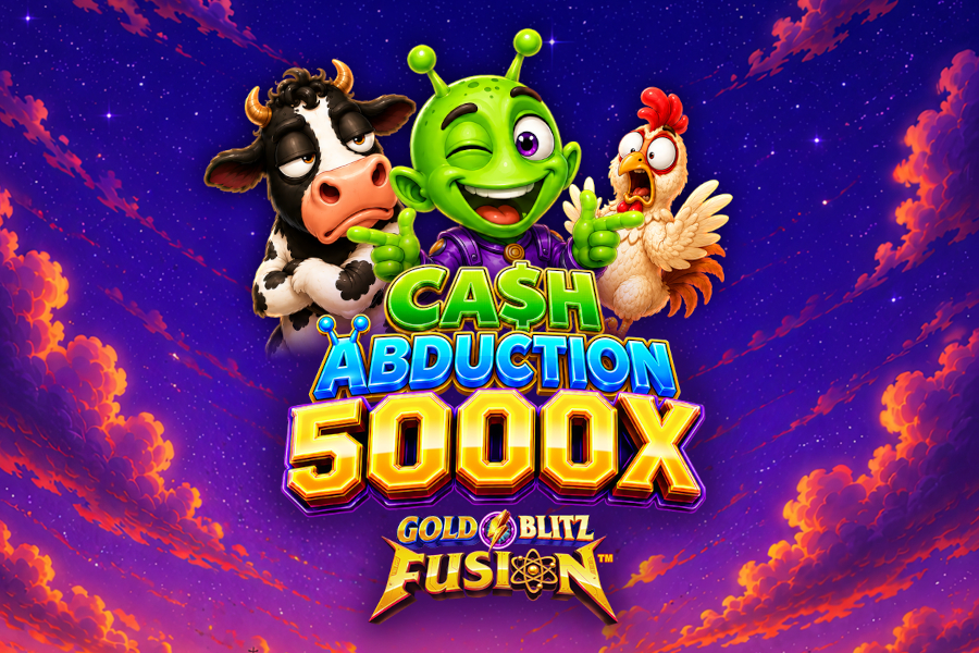 Cash Abduction 5000X Gold Blitz Fusion slot by Neon Valley Studios
