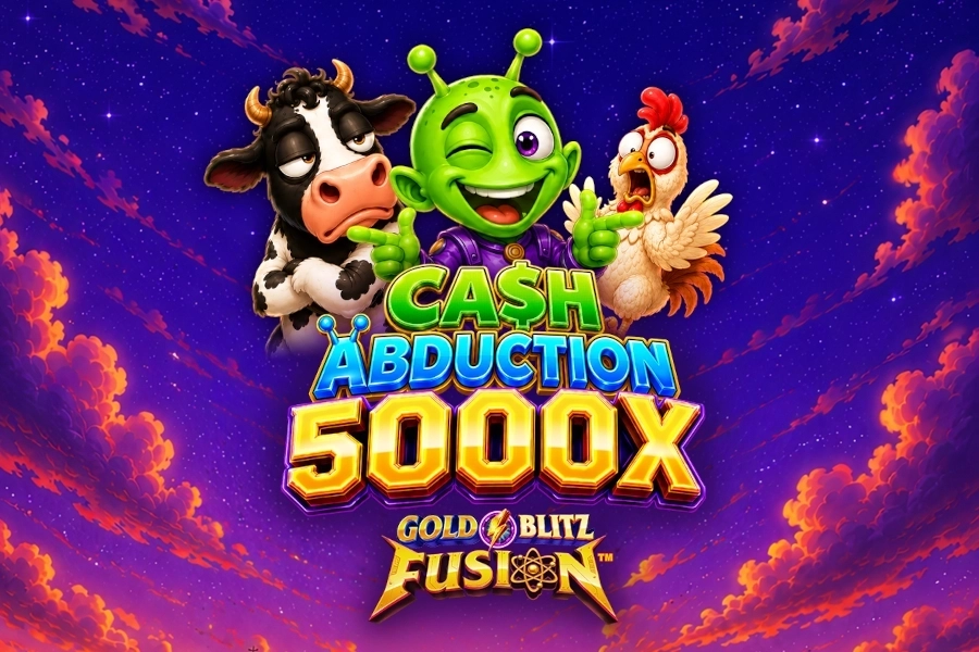 Cash Abduction 5000X Gold Blitz Fusion slot by Neon Valley Studios - 96% RTP