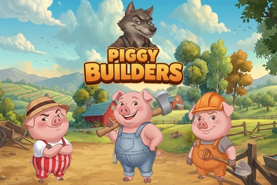 Piggy Builders slot by Skillzzgaming