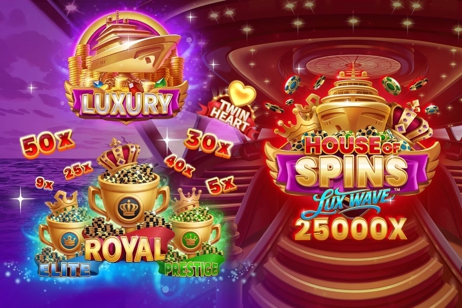 House of Spins Lux Wave slot by Foxium