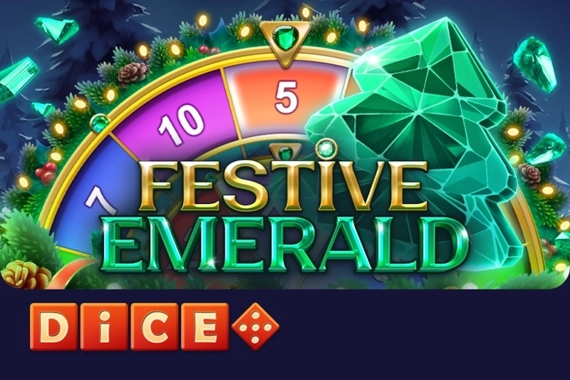 Festive Emerald Dice