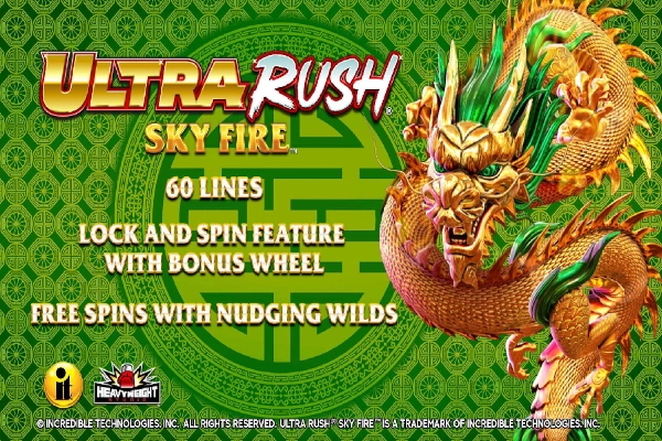 Ultra Rush Sky Fire slot by Incredible Technologies