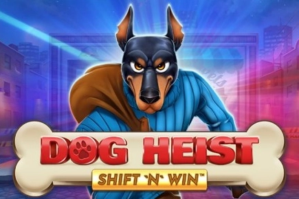 Dog Heist Shift 'N' Win slot by Booming Games