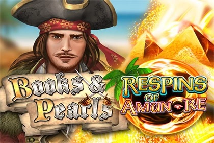 Books & Pearls Respins of Amun Re slot by Gamomat - 96.1% RTP