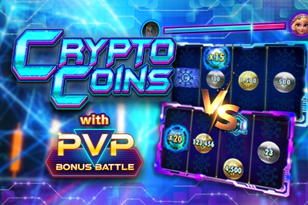 Crypto Coins with PVP Bonus Battle slot by Live22 - 97% RTP