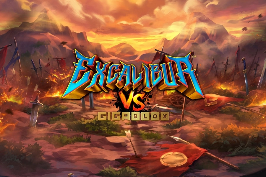 Excalibur VS Gigablox slot by Hot Rise Games