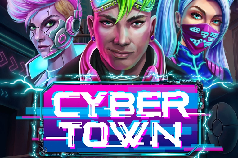 Cyber Town slot by HeronBYTE