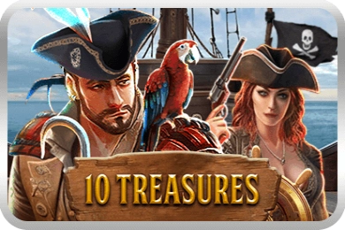 10 Treasures slot by UU Slots - 96.1% RTP