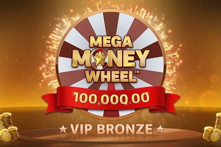 Mega Money Wheel VIP Bronze slot by Buck Stakes Entertainment