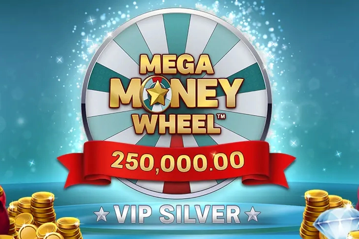 Mega Money Wheel VIP Silver slot by Buck Stakes Entertainment