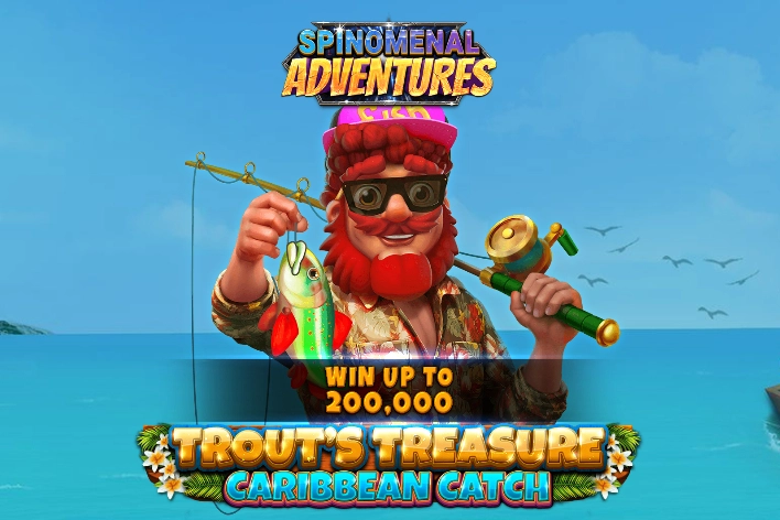 Trout's Treasure Caribbean Catch slot by Spinomenal