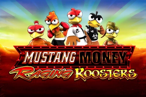Mustang Money Raging Roosters slot by Ainsworth