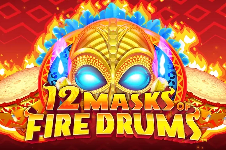 12 Masks of Fire Drums slot by Gameburger Studios