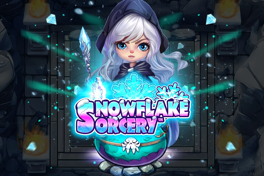 Snowflake Sorcery slot by Stakelogic