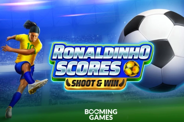 Ronaldinho Scores Shoot & Win slot by Booming Games - 96% RTP