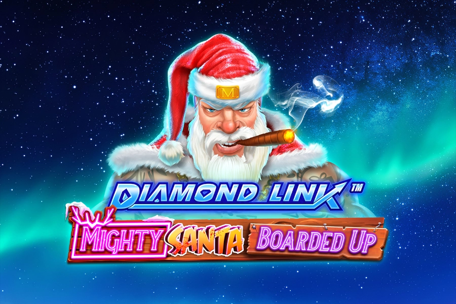 Diamond Link Mighty Santa: Boarded Up slot by Greentube - 95% RTP