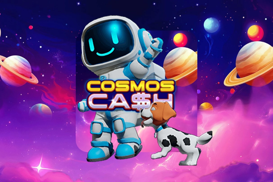 Cosmos Cash slot by Playzia - 96% RTP