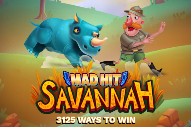 Mad Hit Savannah slot by RubyPlay - 96.35% RTP