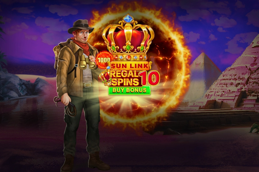 Regal Spins 10 Sun Link slot by Pateplay - 96.2% RTP