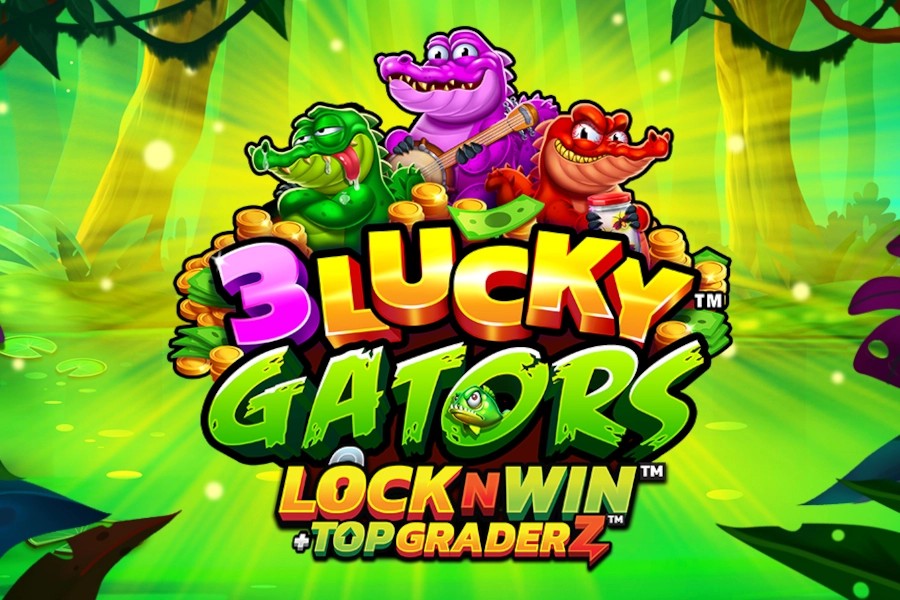 3 Lucky Gators slot by PearFiction - 94.03% RTP