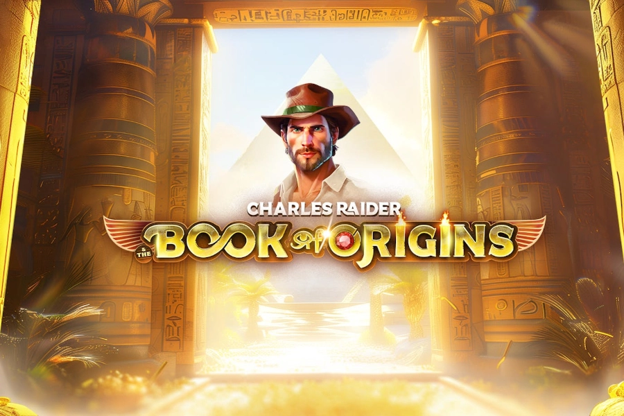 Charles Raider & The Book of Origins slot by Darwin Gaming - 95.79% RTP