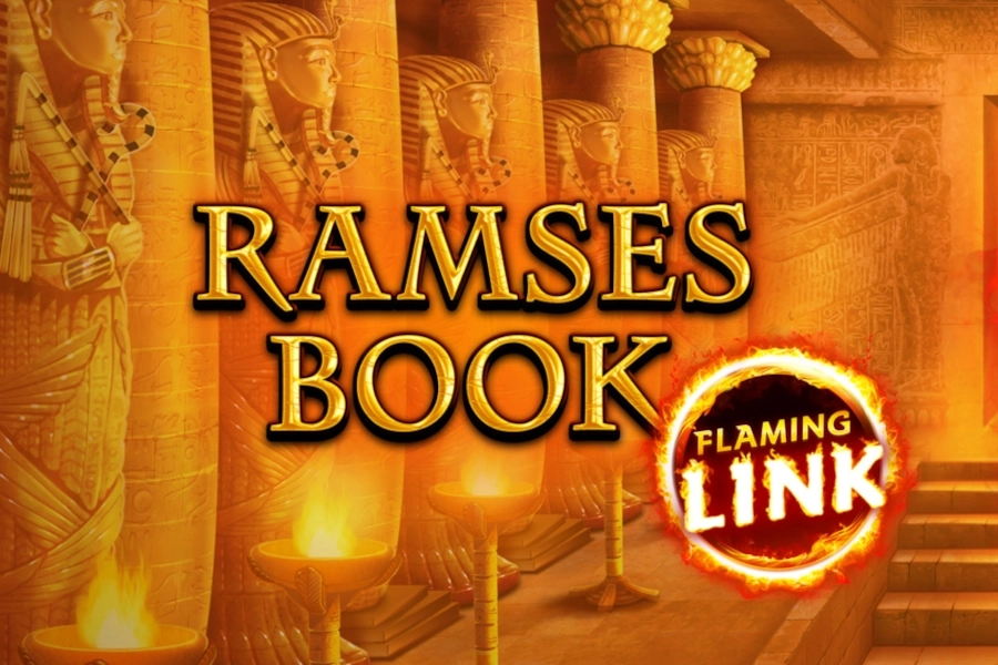 Ramses Book Flaming Link slot by Gamomat - 96.12% RTP