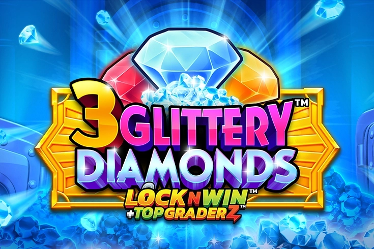 3 Glittery Diamonds slot by PearFiction - 96% RTP