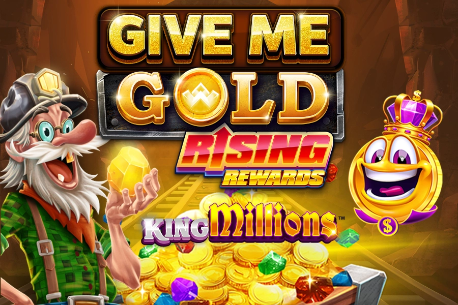 Give Me Gold: Rising Rewards King Millions slot by All41Studios - 86% RTP