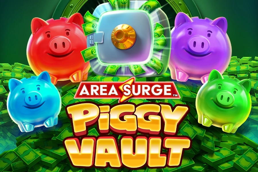 Area Surge Piggy Vault slot by AreaVegas - 96.5% RTP