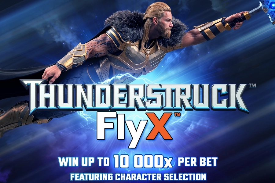 Thunderstruck FlyX slot by Buck Stakes Entertainment - 97% RTP