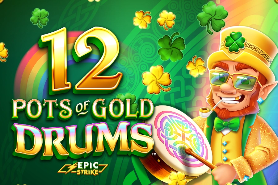 12 Pots of Gold Drums slot by Gameburger Studios - 96% RTP