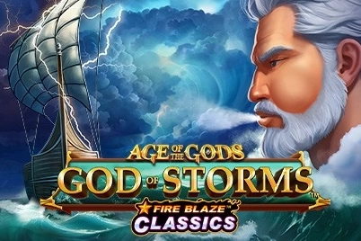 Age of the Gods: God of Storms Fire Blaze slot by Playtech - 95.89% RTP