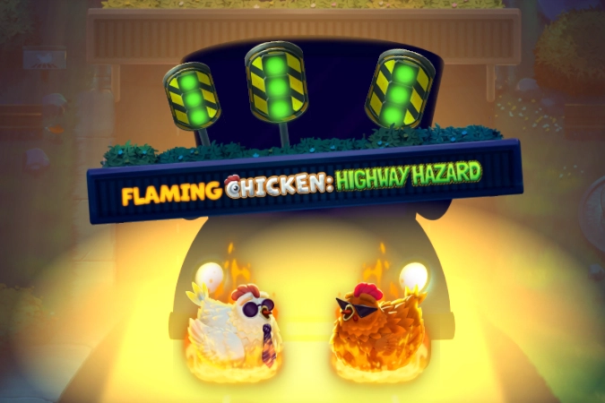 Flaming Chicken Highway Hazard slot by OctoPlay - 95.77% RTP