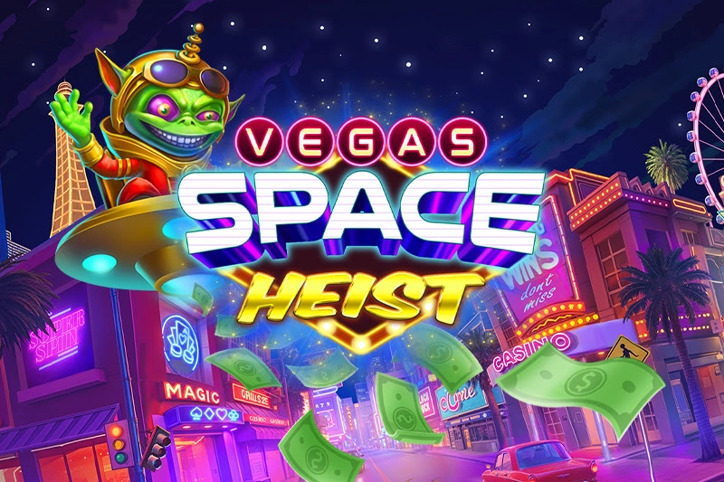 Vegas Space Heist slot by Qora Games - 96.09% RTP