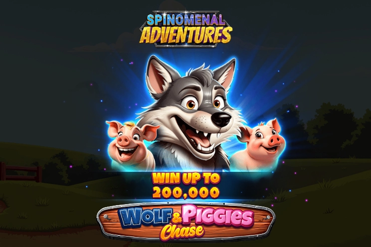 Wolf & Piggies Chase slot by Spinomenal