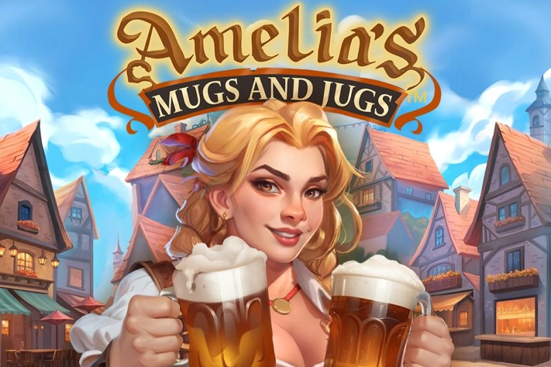Amelia's Mugs and Jugs slot by Gold Coin Studios - 96.37% RTP