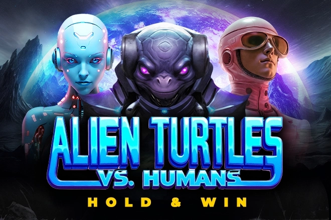 Alien Turtles vs. Humans slot by Tom Horn Gaming
