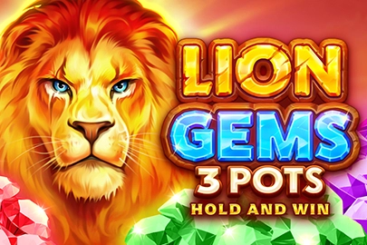 Lion Gems 3 Pots: Hold and Win slot by Playson